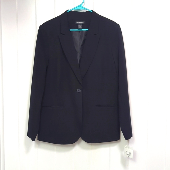 Liz Claiborne Jackets & Blazers - ⭐🎵Nwt Button Down Essential Black Jacket